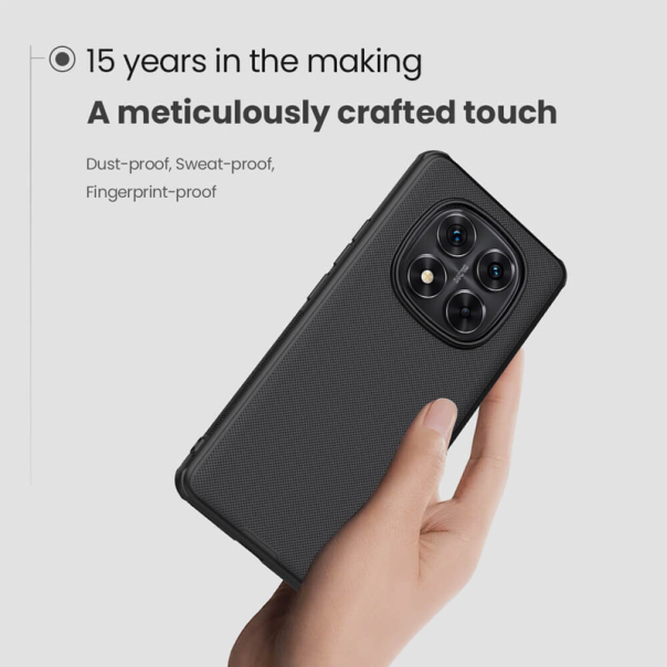 Maska za Xiaomi Redmi Note 14 Pro Plus 5G (EU) Nillkin Super Frosted Shield Pro crna - 617049