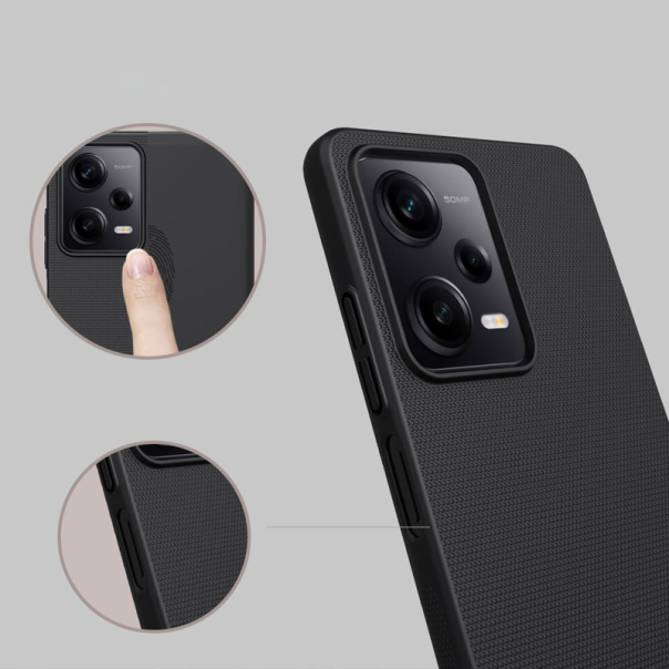 Maska za Xiaomi Redmi Note 12 5G (EU)/ Poco X5 Nillkin Super Frosted Shield crna - 600898