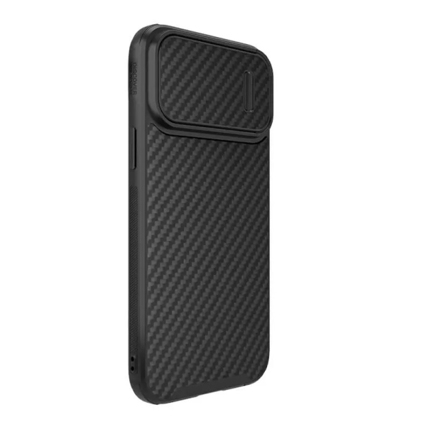 Maska za iPhone 14 Pro Max Nillkin Synthetic Fiber S crna - 058615