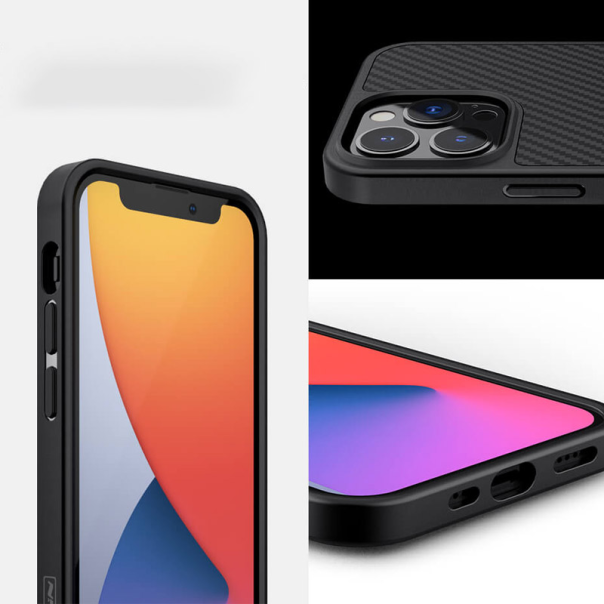 Maska za iPhone 13 Pro Max Nillkin Synthetic Fiber crna - 054504