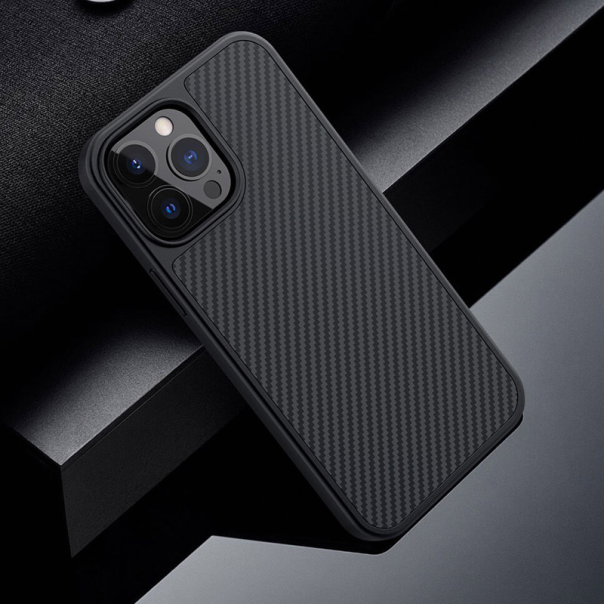 Maska za iPhone 13 Pro Max Nillkin Synthetic Fiber crna - 054504