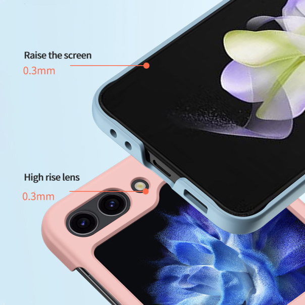 Maska za Samsung Galaxy Z Flip 5 PC SKIN+Touch roze - 601227