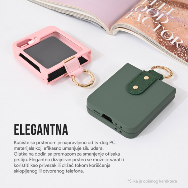 Maska za Samsung Galaxy Z Flip 6/ F741B PC Slim Protect zelena - 513587