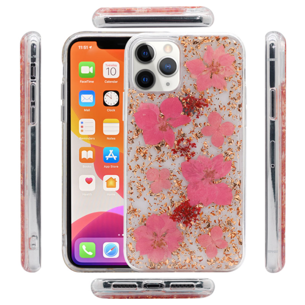 Maska za iPhone 11 Pro Platina Flower pink - 042472-1