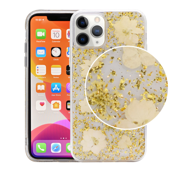 Maska za iPhone XR Platina Flower zlatna - 042464-1
