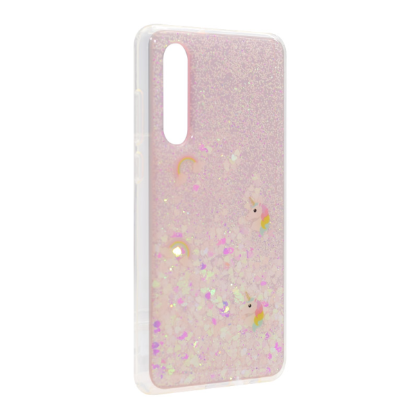 Maska za Huawei P30 Platina Unicorn svetlo roze - 042528-1