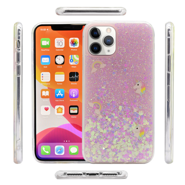 Maska za iPhone X/ XS Platina Unicorn svetlo roze - 042499-1