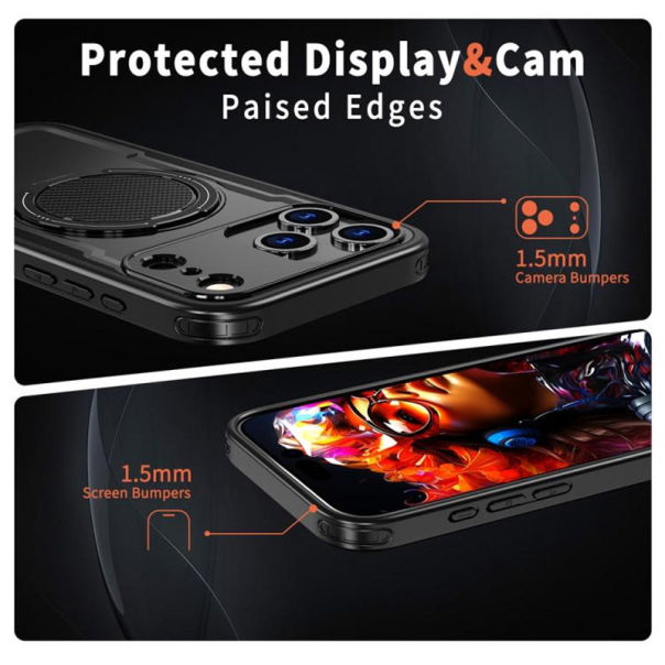 Maska za iPhone 17 Pro Ring Armor Mag Case crna - 621118