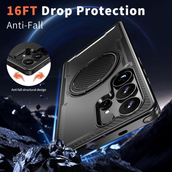 Maska za Samsung A07/ A075F Ring Armor Mag Case crna - 621120