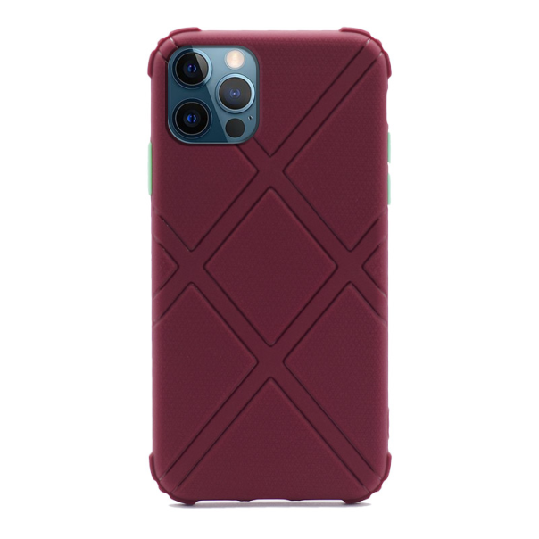 Maska za iPhone 12/ 12 Pro Shield bordo - 047456