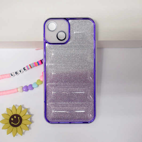 Maska za iPhone 14 Shine Pillow 2in1 ljubičasta - 606034