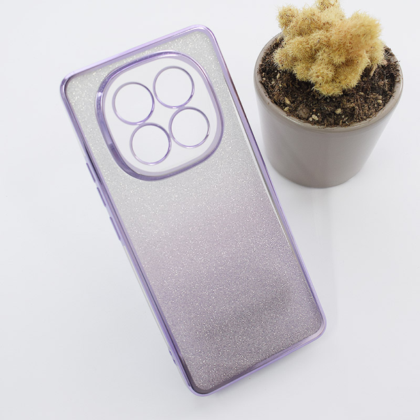 Maska za Xiaomi Redmi Note 14 Pro Plus (EU) Shiny Frame ljubičasta - 616154