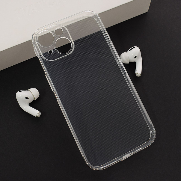 Maska za iPhone 13 Skin Silikon with pluggy transparent - 616288