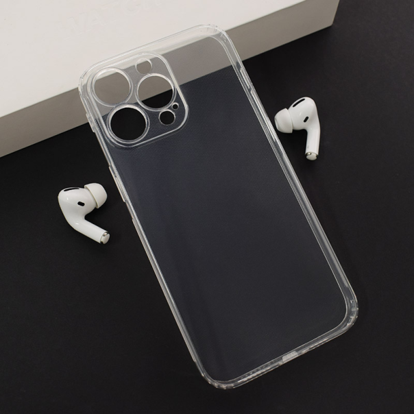 Maska za iPhone 15 Pro Skin Silikon with pluggy transparent - 616290