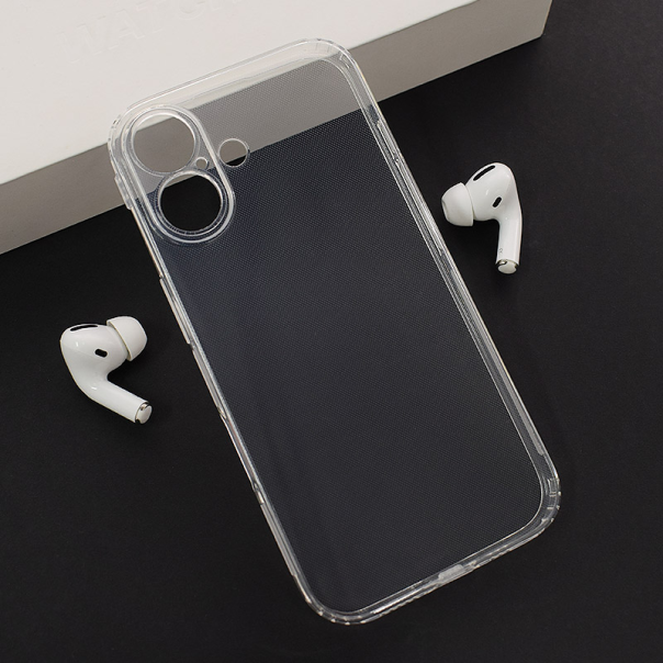 Maska za iPhone 16 Skin Silikon with pluggy transparent - 616292