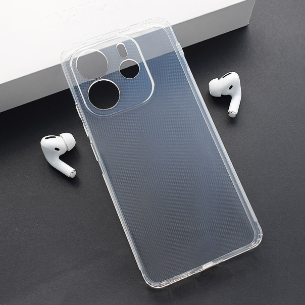 Maska za Xiaomi Redmi Note 14 4G (EU) Skin Silikon with pluggy transparent - 616867-1-1