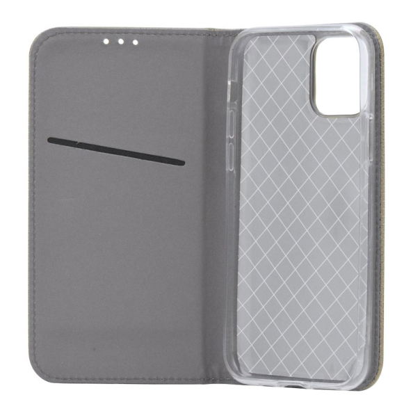 Maska za Xiaomi Redmi 8A na preklop Smart Book zlatna - 043172