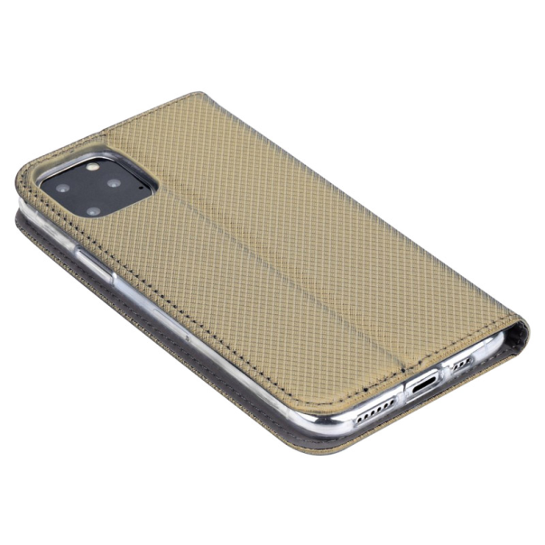 Maska za Xiaomi Redmi 8A na preklop Smart Book zlatna - 043172