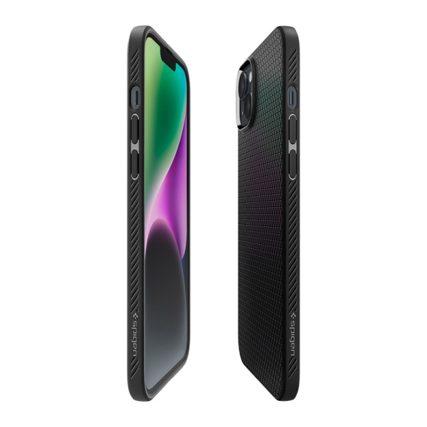 Maska za iPhone 14 Plus mat Spigen Liquid Air crna - ACS04891