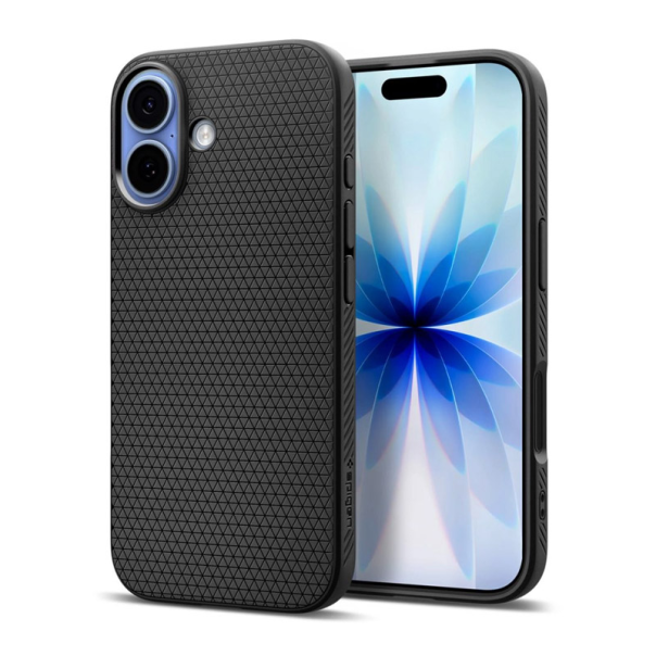 Maska za iPhone 17 mat Spigen Liquid Air crna - DRO621526