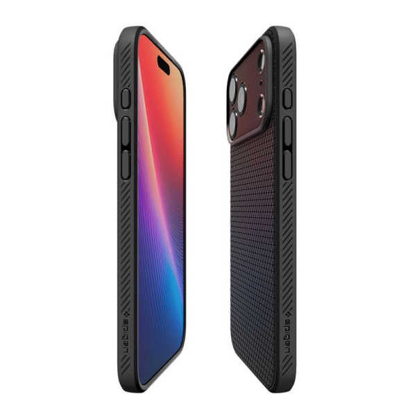 Maska za iPhone 17 Pro mat Spigen Liquid Air crna - DRO621527