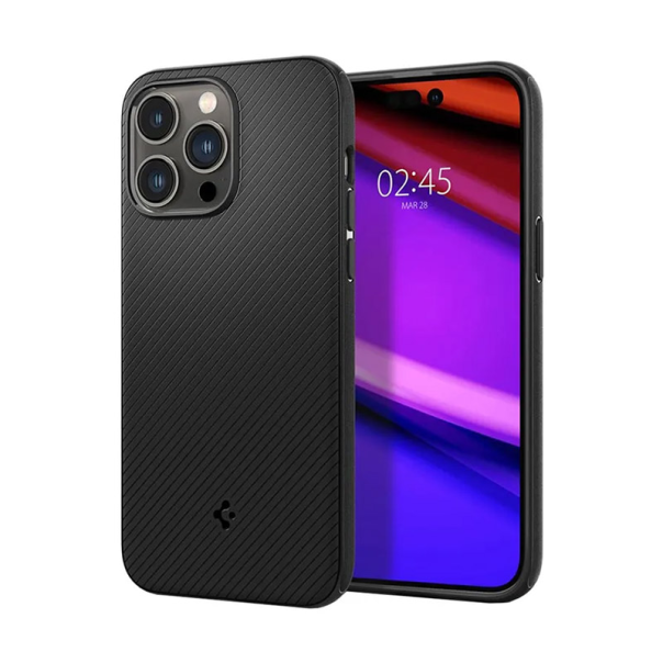 Maska za iPhone 14 Pro Max mat Spigen Mag Armor MagSafe crna - ACS04844