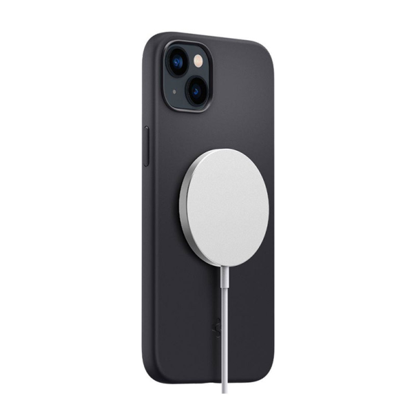 Maska za iPhone 14 Spigen silicone Fit MagSafe crna - ACS05067