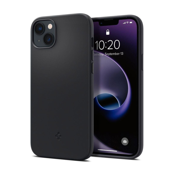 Maska za iPhone 14 Spigen silicone Fit MagSafe crna - ACS05067