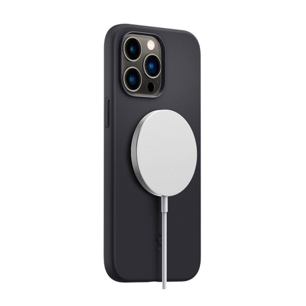 Maska za iPhone 14 Pro Spigen silicone Fit Mag MagSafe crna - ACS04991