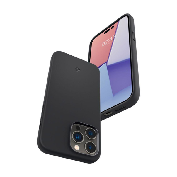 Maska za iPhone 14 Pro Max Spigen silicone Fit MagSafe crna - ACS04846