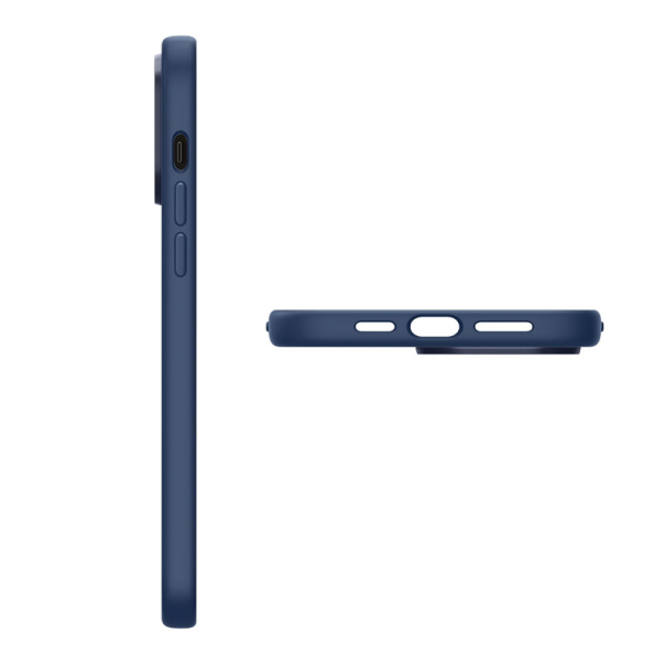 Maska za iPhone 14 Pro Spigen silicone Fit MagSafe tamno plava - ACS04992