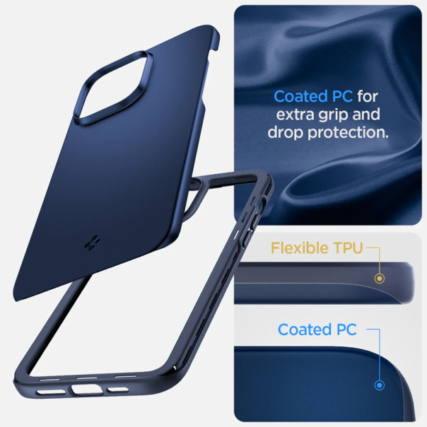 Maska za iPhone 14 Spigen Thin Fit tamno plava - ACS04790