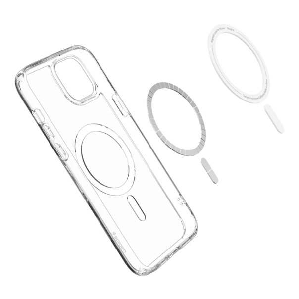 Maska za iPhone 15 Plus Spigen Ultra Hybrid MagFit bela - ACS06660
