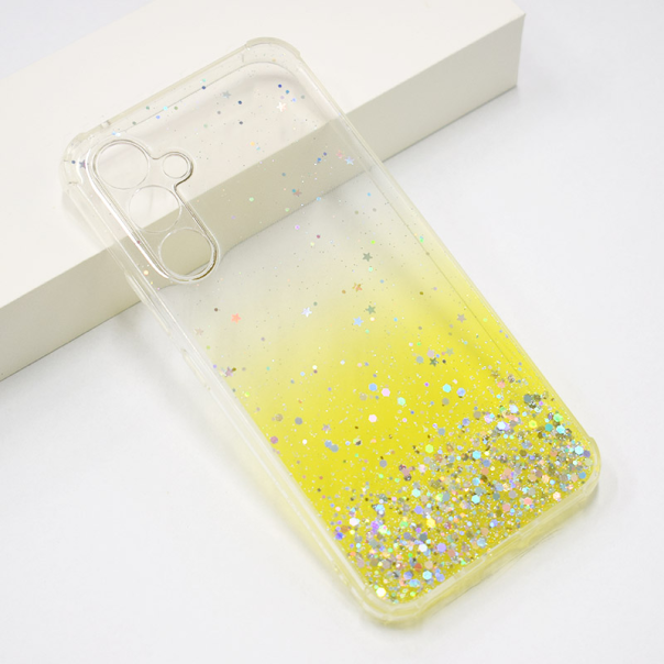 Maska za Samsung A14 4G/ A145R/ A14 5G/ A146B Stardust žuta - 601879