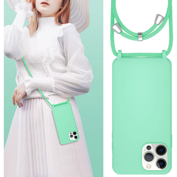 Maska za iPhone 14 Pro Max String mint - 602477