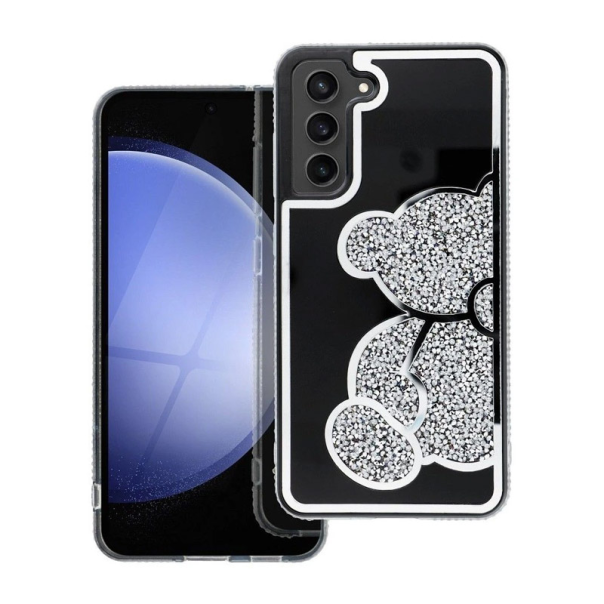 Maska za Samsung A07/ A075F Teddy Bear srebrna - 620364