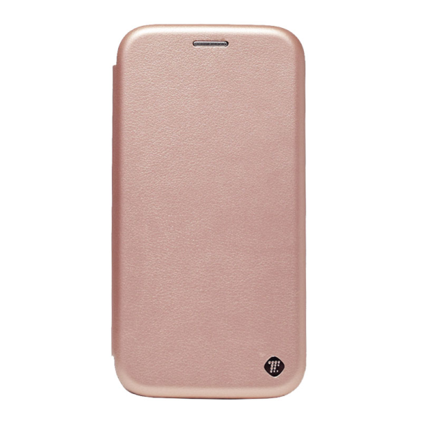 Maska za OnePlus Nord 2 na preklop Teracell Flip Premium roze zlatna - 054756