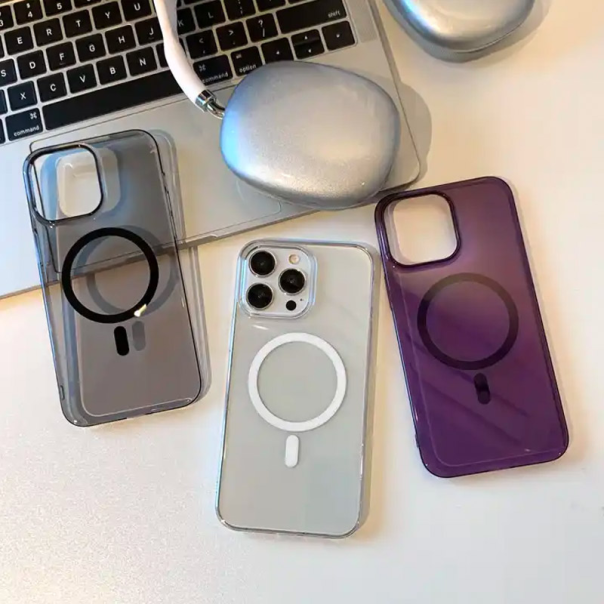 Maska za iPhone 16 Pro Max Transparent Mag Case plava - 613329