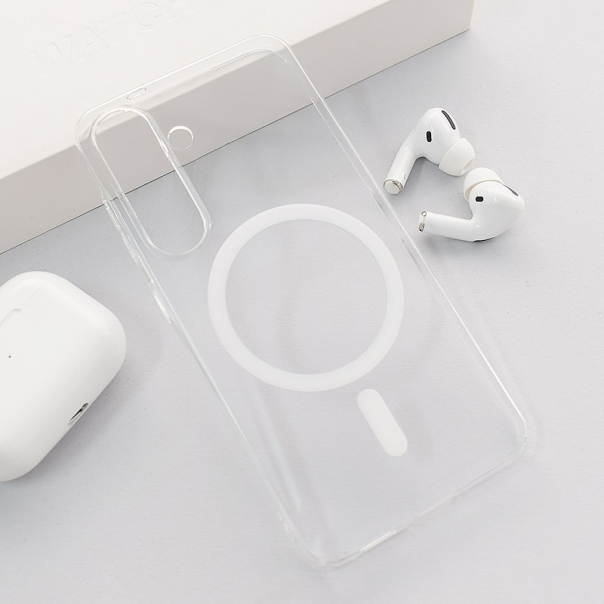 Maska za Samsung S25/ S931B Transparent Mag Case bela - 616688