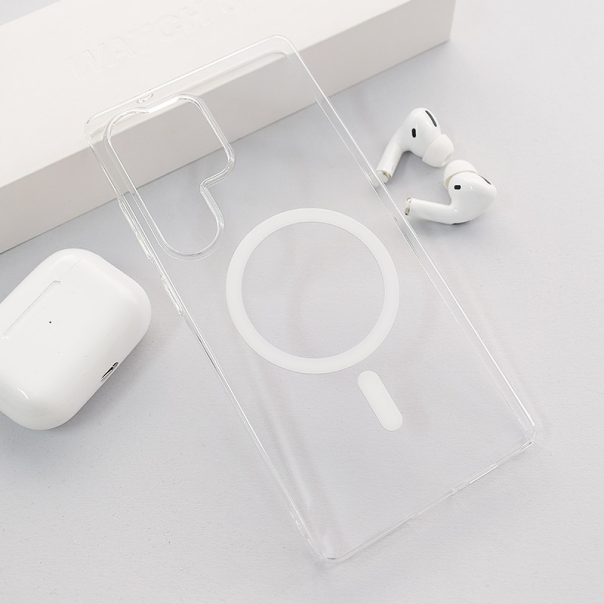 Maska za Samsung S25 Ultra/ S938B Transparent Mag Case bela - 616690