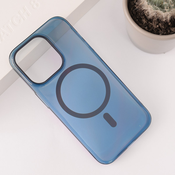 Maska za iPhone 15 Pro Transparent Mag Case plava - 607103