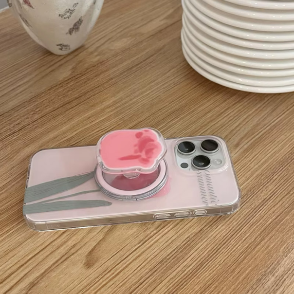 Maska za iPhone 15 Pro Max Tulip pop socket mag case - 617132