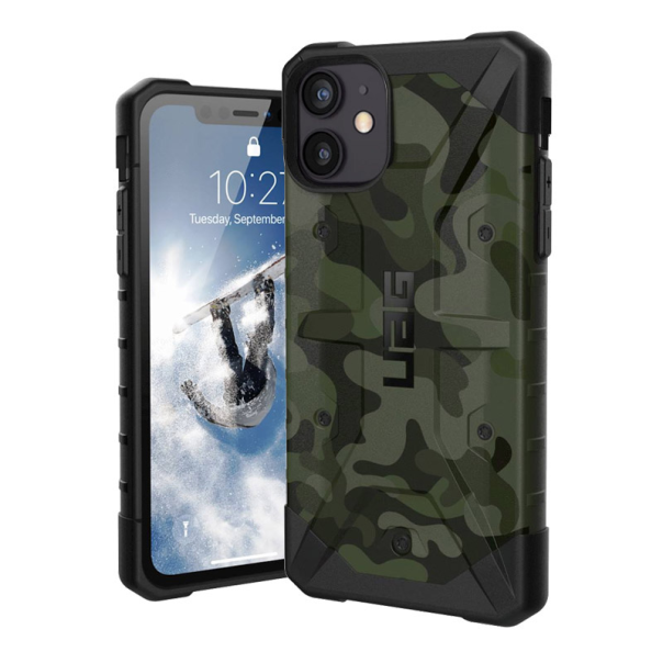 Maska za iPhone 12 mini UAG Pathfinder Camo zelena - 049114