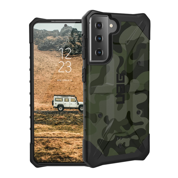 Maska za Samsung S21 Plus/ G99B / S30 Plus crno UAG Pathfinder Camo zelena - 055149
