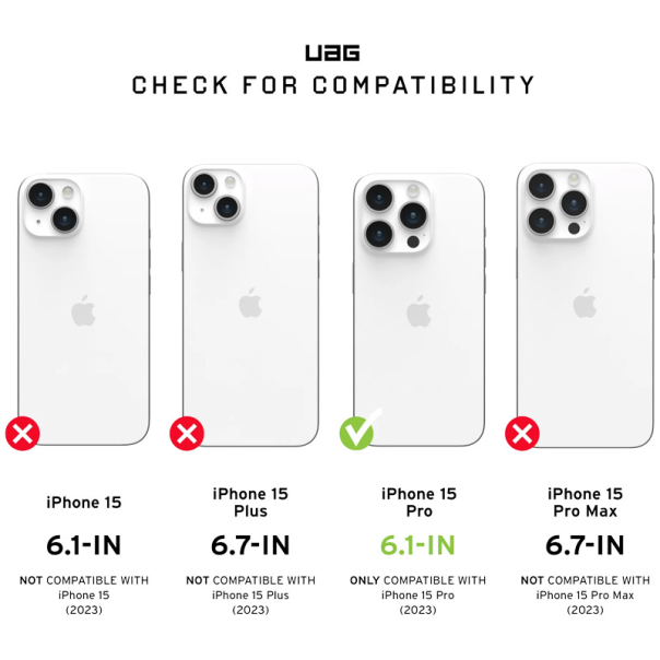 Maska UAG Pathfinder Mag Case iPhone 15 Pro crna - 611688