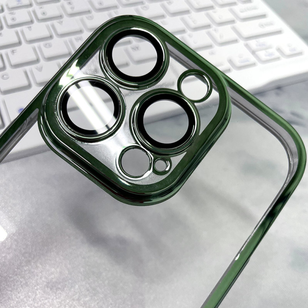 Maska za iPhone 14 Pro Ultra thin Plating zelena - 601142