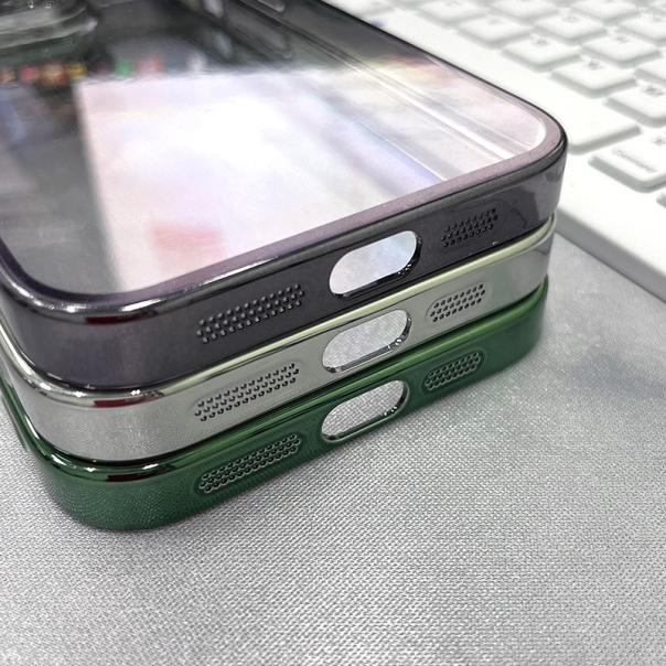 Maska za iPhone 14 Pro Ultra thin Plating zelena - 601142