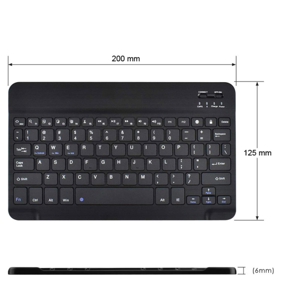 Futrola Uni tablet 7 in sa Bluetooth tastaturom crna. - 049960