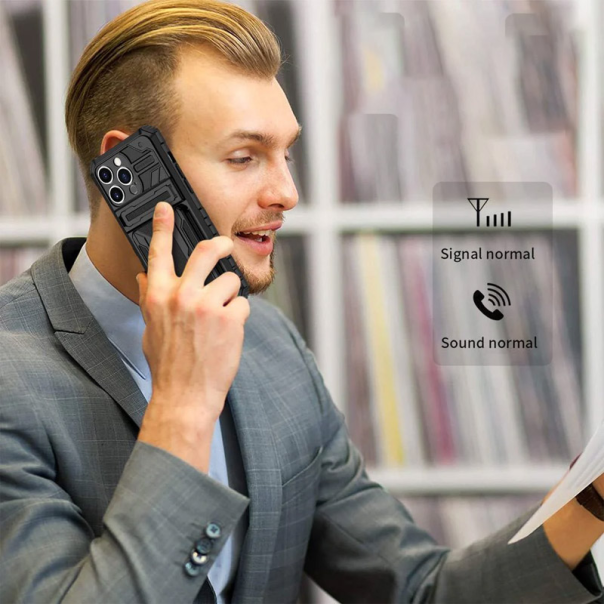 Maska za iPhone 16 Pro Wallet Armor crna - 613454