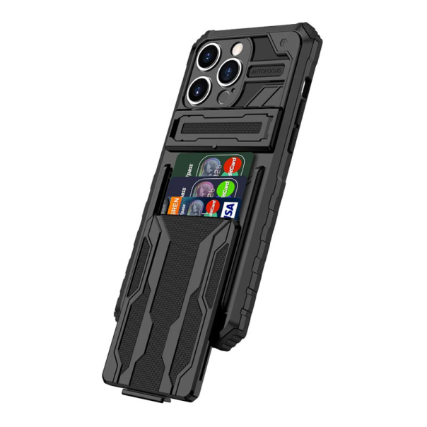 Maska za iPhone 16 Pro Max Wallet Armor crna - 613455